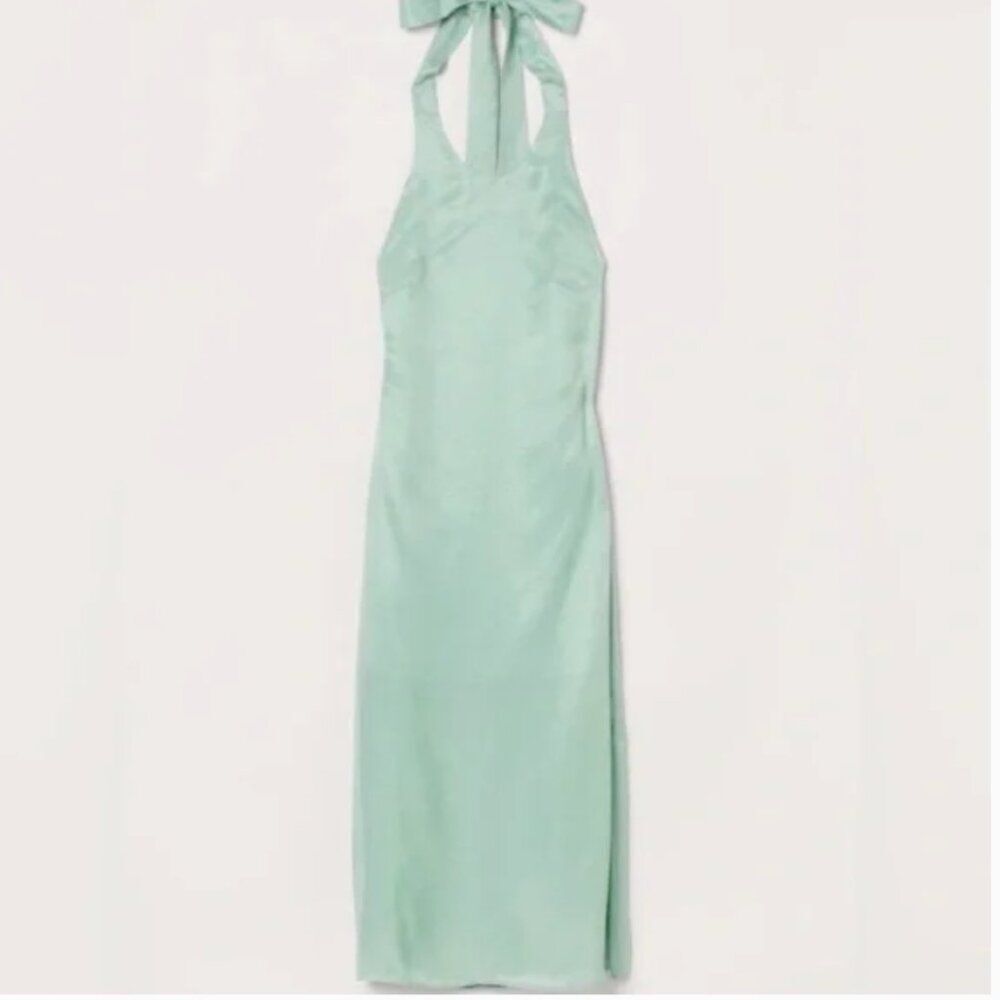 H&M Mint Green Halter Dress - Size M